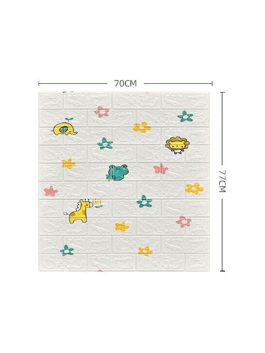 Alista Home Autocolant Decorativ 3D Pentru Perete Copii Spumă 1x77cm 10 Bucăți