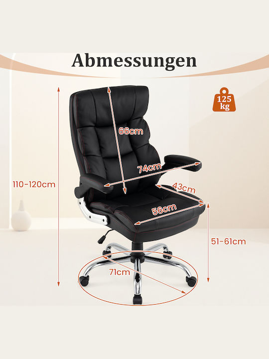 Costway Costway Bürostuhl Mit Neigen Schwarze