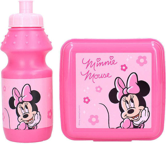 Vadobag Plastic Kids Dinner Set Minnie Pink 12.3 x 12.3 x 7cm