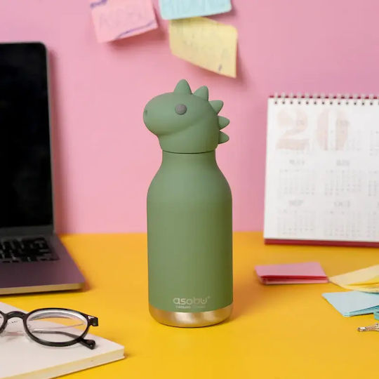 Asobu Kids Water Bottle Thermos Dinosaur Bestie Dinosaur 460ml