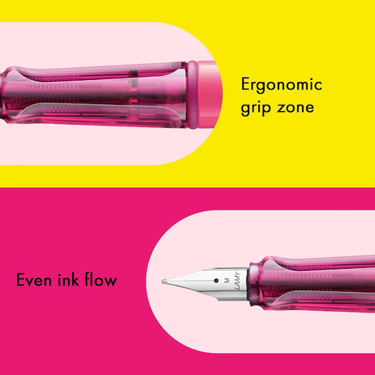 Lamy Safari Πένα Γραφής Ροζ από Πλαστικό