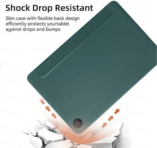 Ultra Slim Case Oneplus Pad Go 2 12.1" Tpu Silicone Smart Cover Navy Green