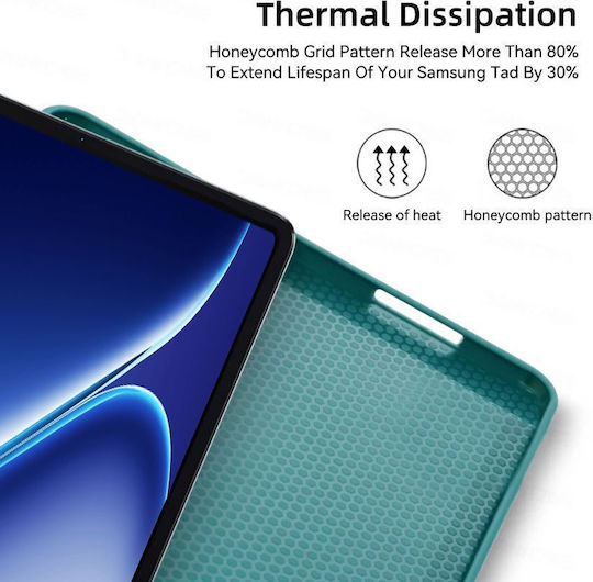 Ultra Slim Case Oneplus Pad Go 2 12.1" Tpu Silicone Smart Cover Navy Green