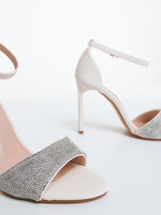 Fabric Beige Sandals