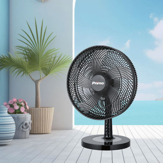 Primo Tabletop Fan 50W Fan Diameter 40.64cm Black