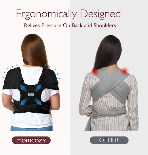 Momcozy Μάρσιπος Wrap Μαύρο