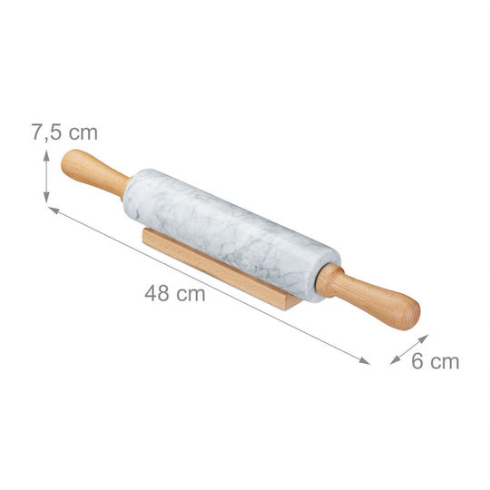 Relaxdays Holz Nudelholz Küche 48cm