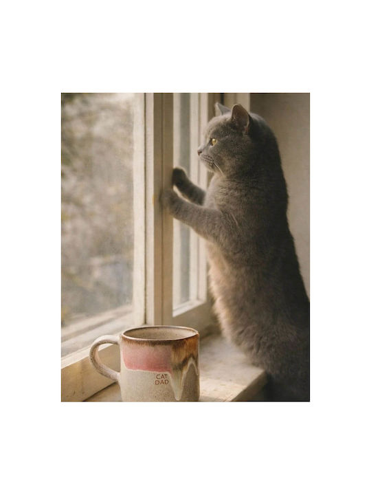 Κούπα Κεραμική Egg Back Home Melting Ice Cream Cat Dad H 9 Cm Ø9 Cm 360 Ml