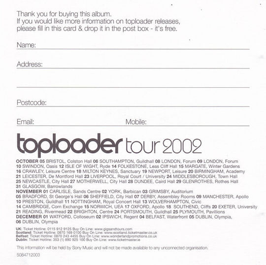Toploader - Hotel CD Μουσικής