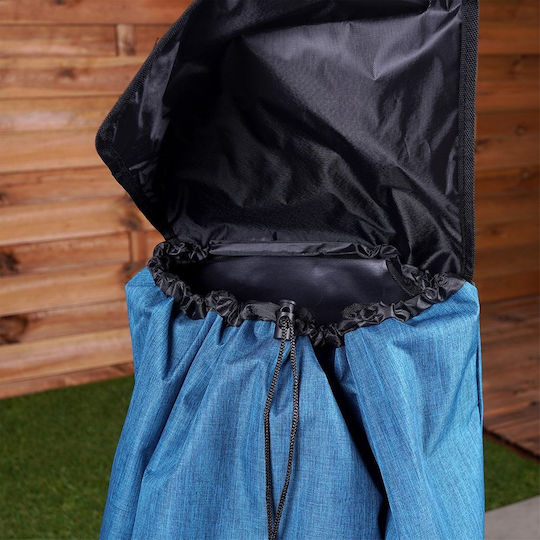 Stoff Einkaufswagen Λαϊκής Blau 40lt