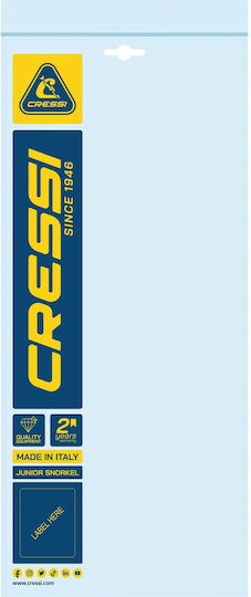 Cressi Snorkel Kids Mini Dry Transparent Pink
