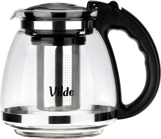 Vilde Ceainic cu Filtru din Sticlă Transparentă 1500ml