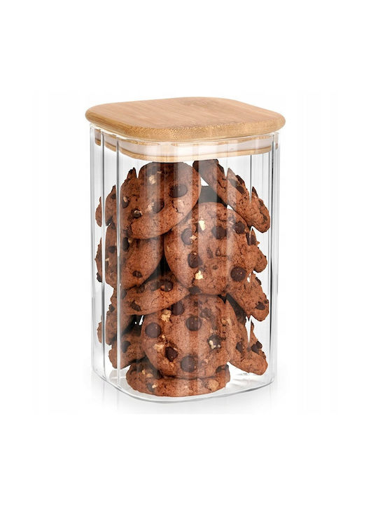 Vilde Vase Für Kaffee / Nudeln Mit Deckel Glas Transparent 1100ml