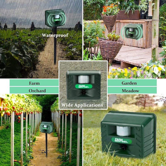 Ultrasonic Device for Repelling Rodents Cats Birds 0.245x0.115m