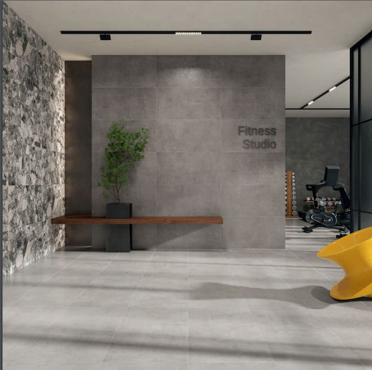 Tile Con_creta Grigio Cenere 60x120 Light Gray Satin