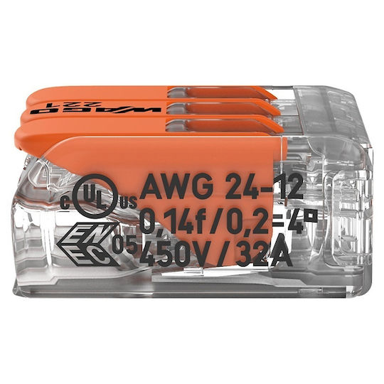 Cleme Wago Slim Myf 3x4mm2 Set 50 Bucăți