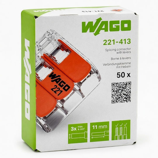 Cleme Wago Slim Myf 3x4mm2 Set 50 Bucăți