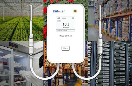 Θερμοϋγρόμετρο Καταγραφής Θερμοκρασίας 4g Elitech Ασύρματη Παρακολούθηση