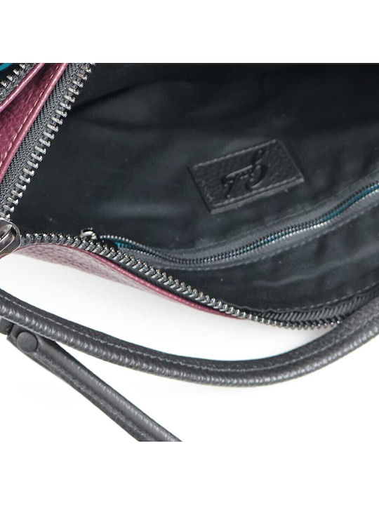 Damen Schultertasche Burgundisch
