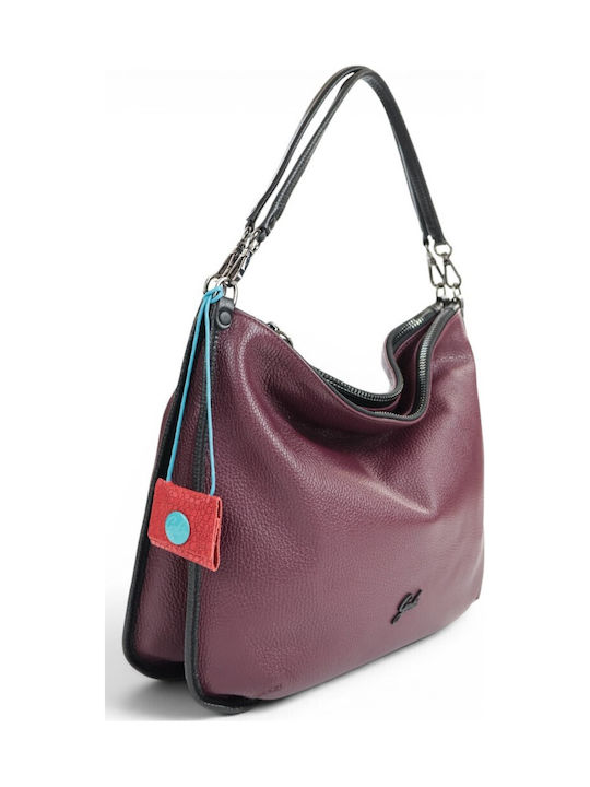 Damen Schultertasche Burgundisch