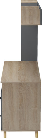 Desk Kontor Wooden Anthracite 120x50x160cm