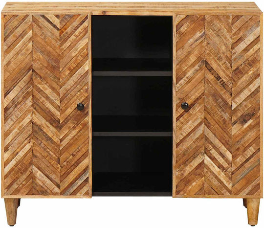 Wooden Sideboard Brown 90x33.5x75cm