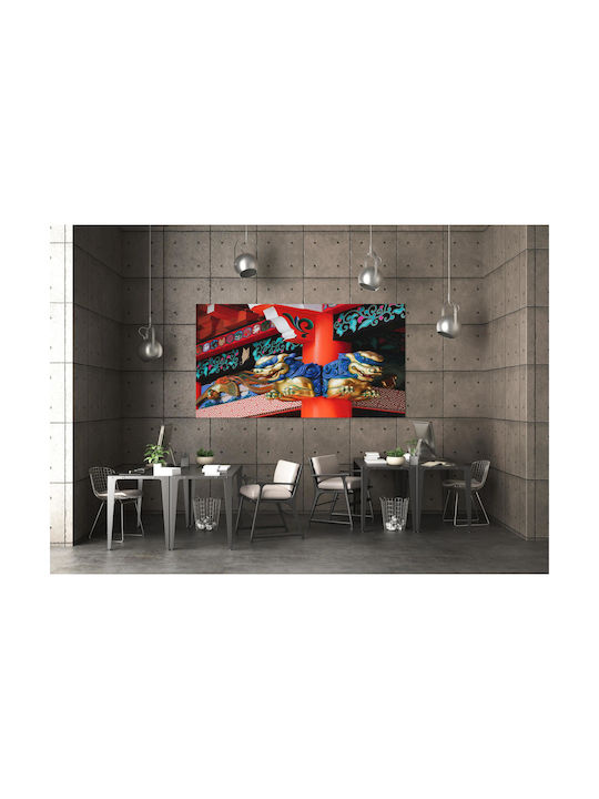 Painting Colorful Architectural Detail Multicolored Architectural Detail 120x80