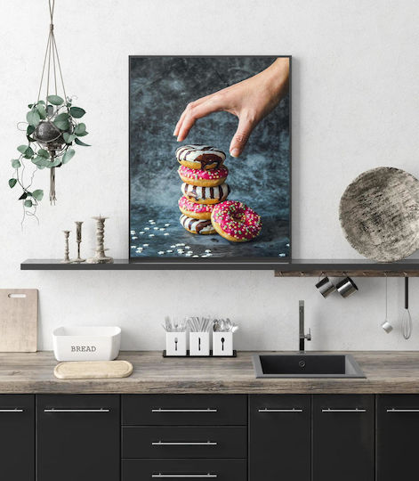 iLovePrints Πολychrome Donuts Stack Gemälde 70x100