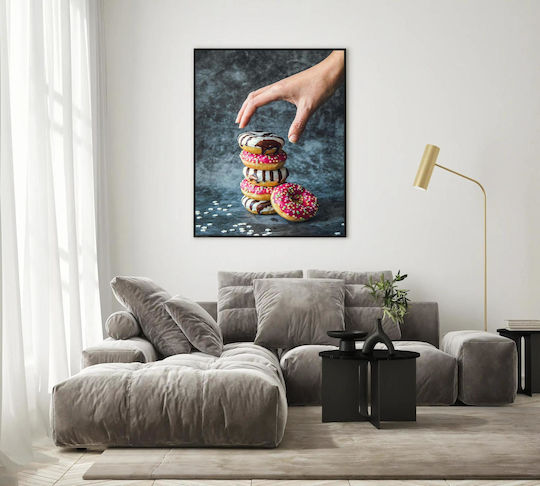 iLovePrints Πολychrome Donuts Stack Gemälde 70x100