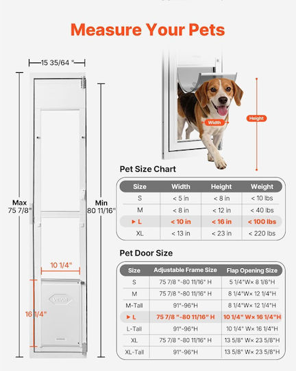 Vevor Metal Dog Door