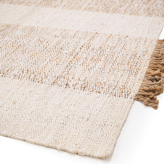 Royal Carpet Χαλί Χειροποίητο Καλοκαιρινό από Γιούτα 140x200cm White/natural