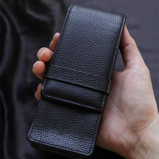 Wancher Etui Din Piele Pentru Stilouri Negru Terasaki