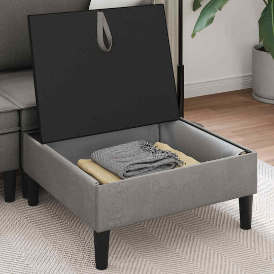 vidaXL Hocker Für Das Wohnzimmer Mit Stauraum Belegt Mit Samt Dunkelgrau