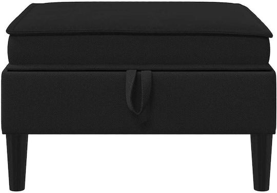 vidaXL Hocker Für Das Wohnzimmer Mit Stauraum Mit Samt Schwarz
