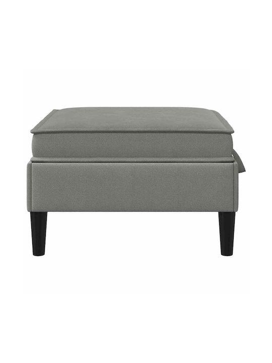 Living Room Stools With Storage Space Upholstered In Dark Gray Velvet