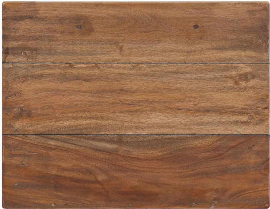 Нощно Шкафче От Масивно Дърво Кафяво 40x30x51см