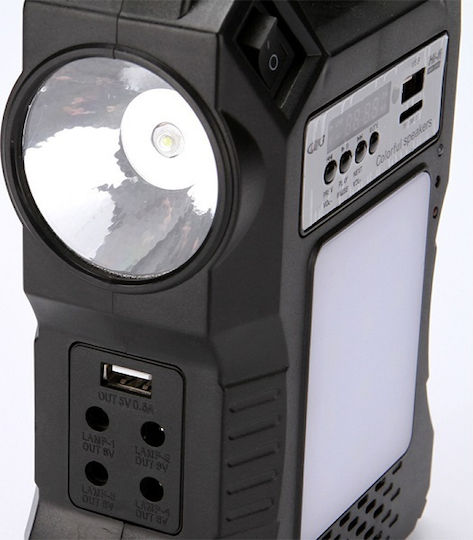 Solar Lighting System with Flash Light and Radio GD-8060