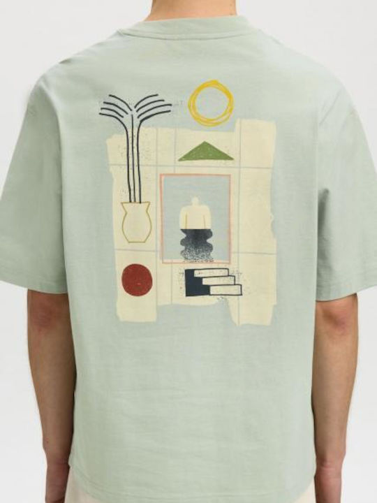 Selected T-shirt Aqua Gray