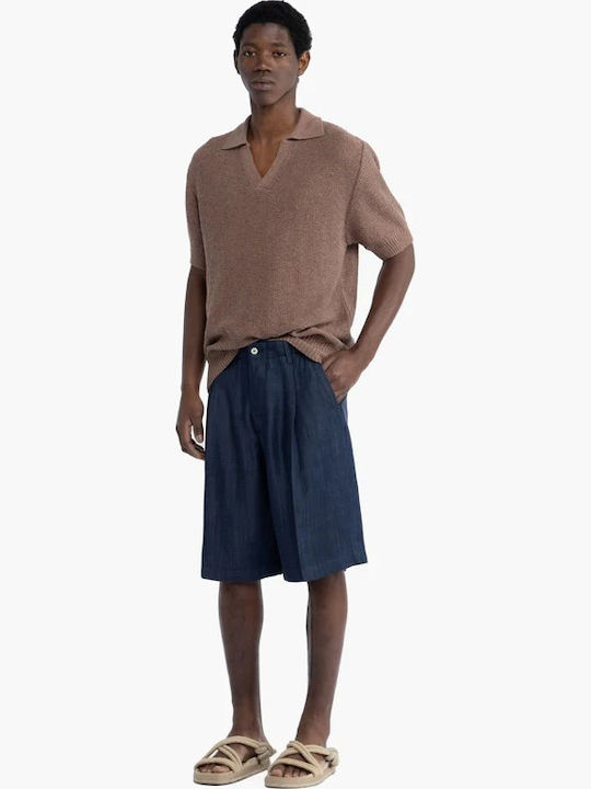 Polo Herrenbluse Braun