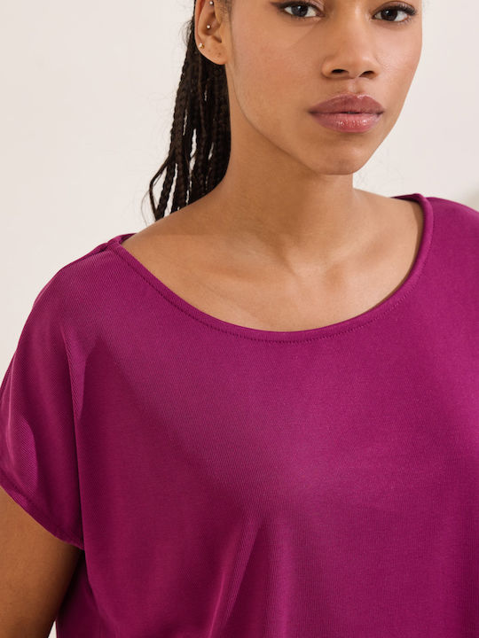 Women's Short Sleeve Blouse Anemone