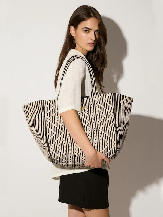 Leather Women's Tote Handbag Black