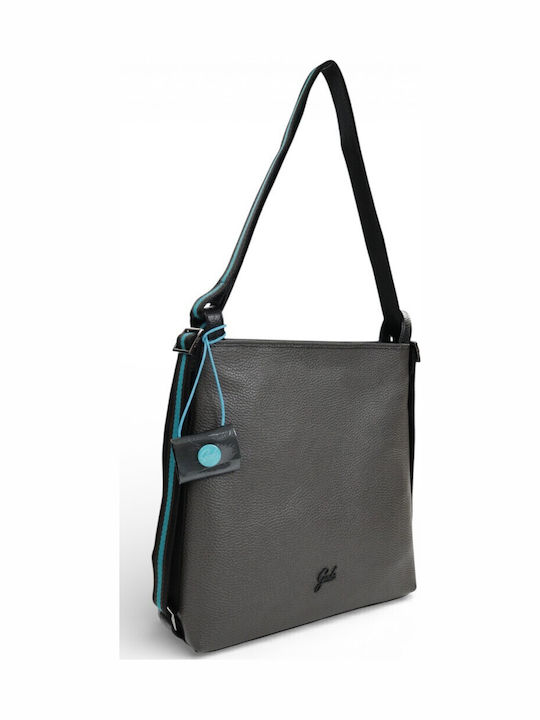 Leather Women's Backpack Gray