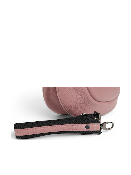 Leder Damen Schultertasche Rosa