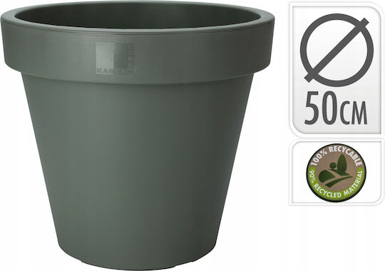 Green Plastic Garden Pot 50 Cm