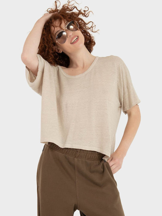 Women's Crop T-shirt Light Green