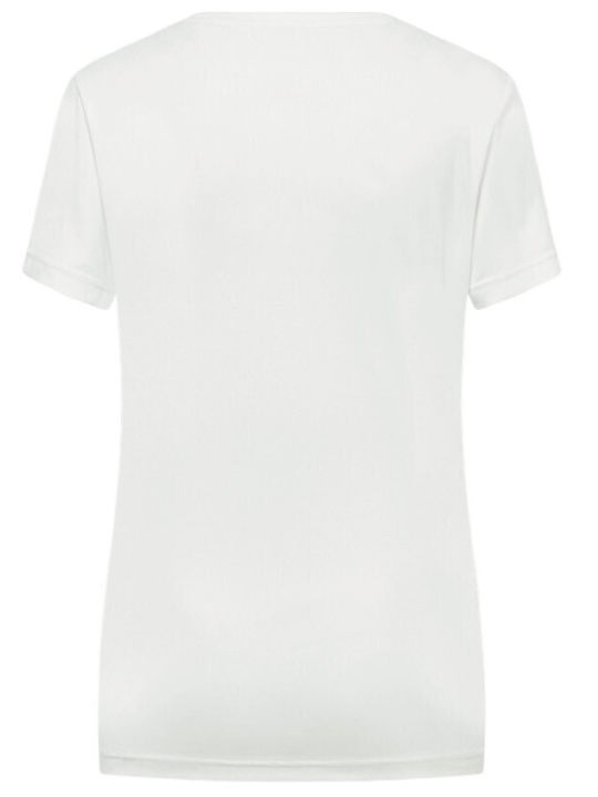 Women's Sports Short Sleeve Fast Drying White Blouse