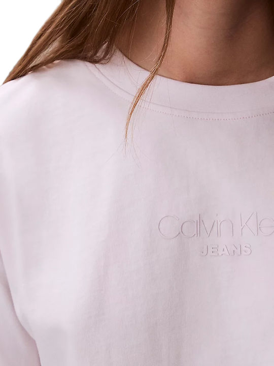 Grafische Damen Oversized T-Shirt Rosa