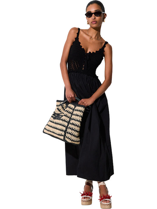 Summer Midi Dress 22222/Black