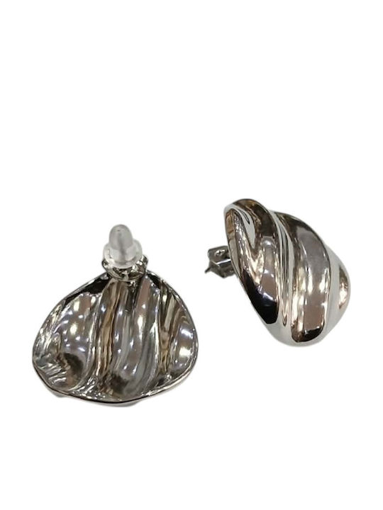 Kalliopi Silver Ohrringe Stecknadelverschluss aus Stahl