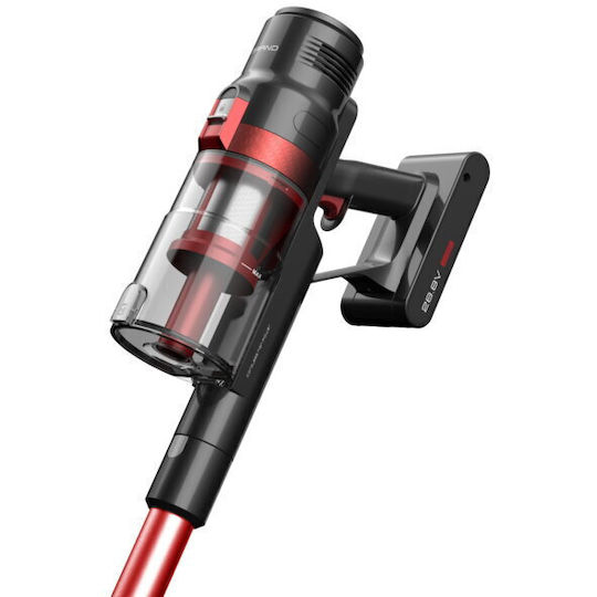 Samus Hurricane 2 Επαναφορτιζόμενη Σκούπα 2 σε 1 Stick & Χειρός 28.8V Κόκκινη